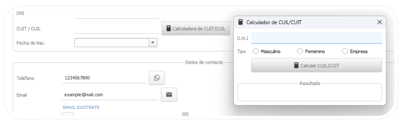 Calc CUIT