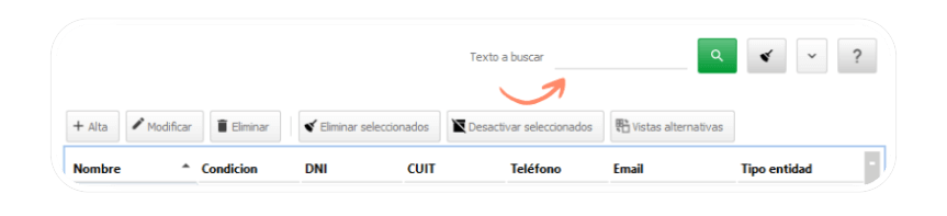 Enfasis en buscar