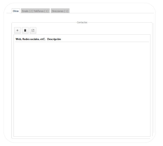 Mas datos - Contactos
